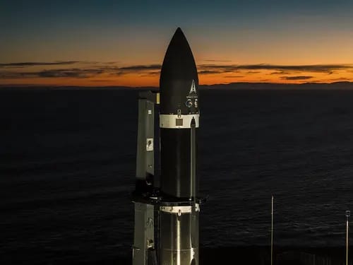 Iridium satellite constellation in orbit visualizing global L-band communication network