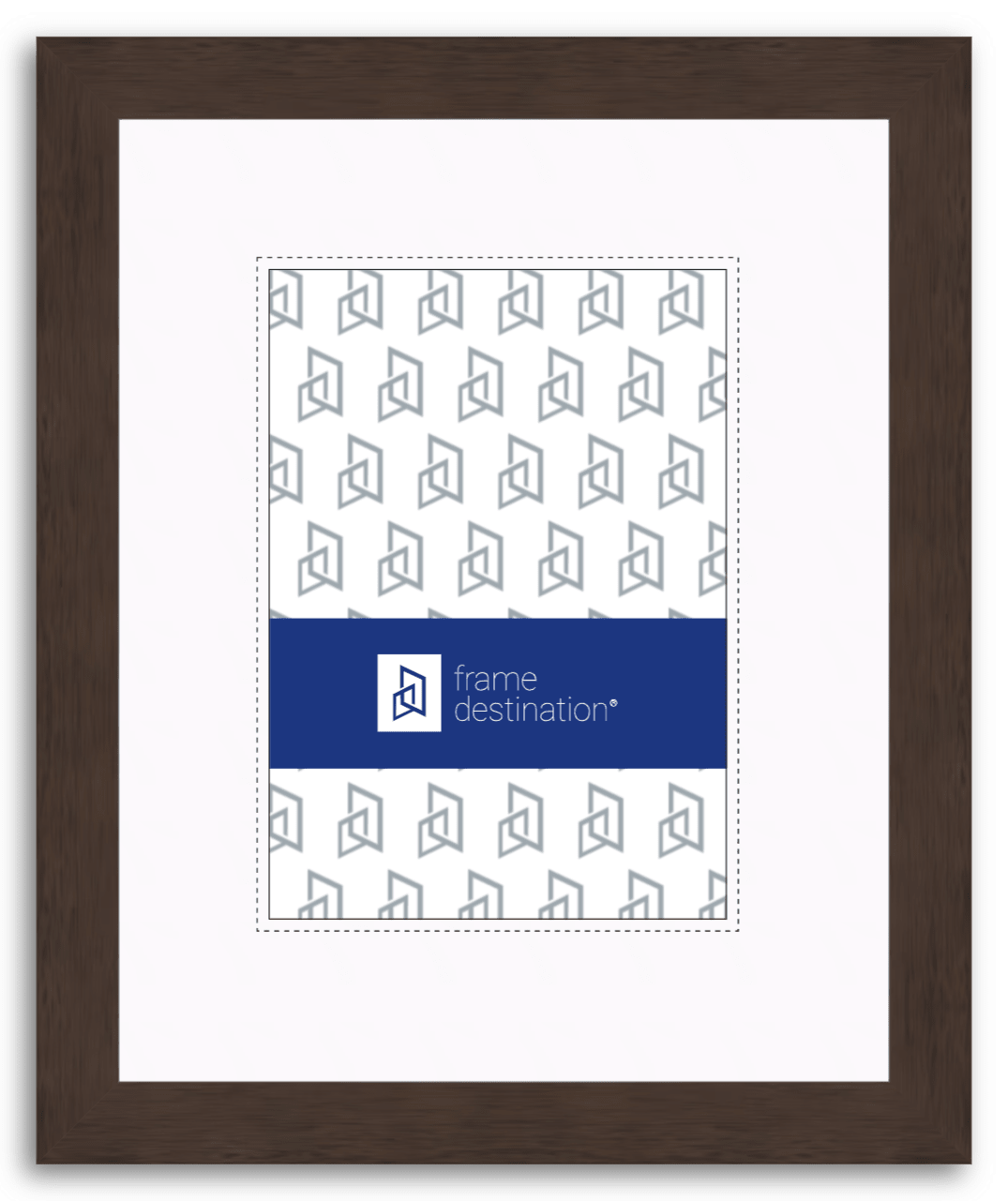 Wood Frame in Truffle with Mat P532 | Frame Destination