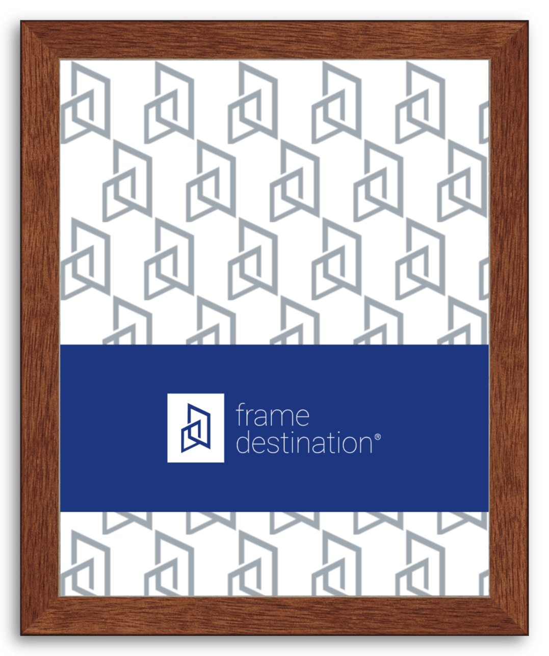Classic Walnut Stain Wood Veneer Frame P502A | Frame Destination