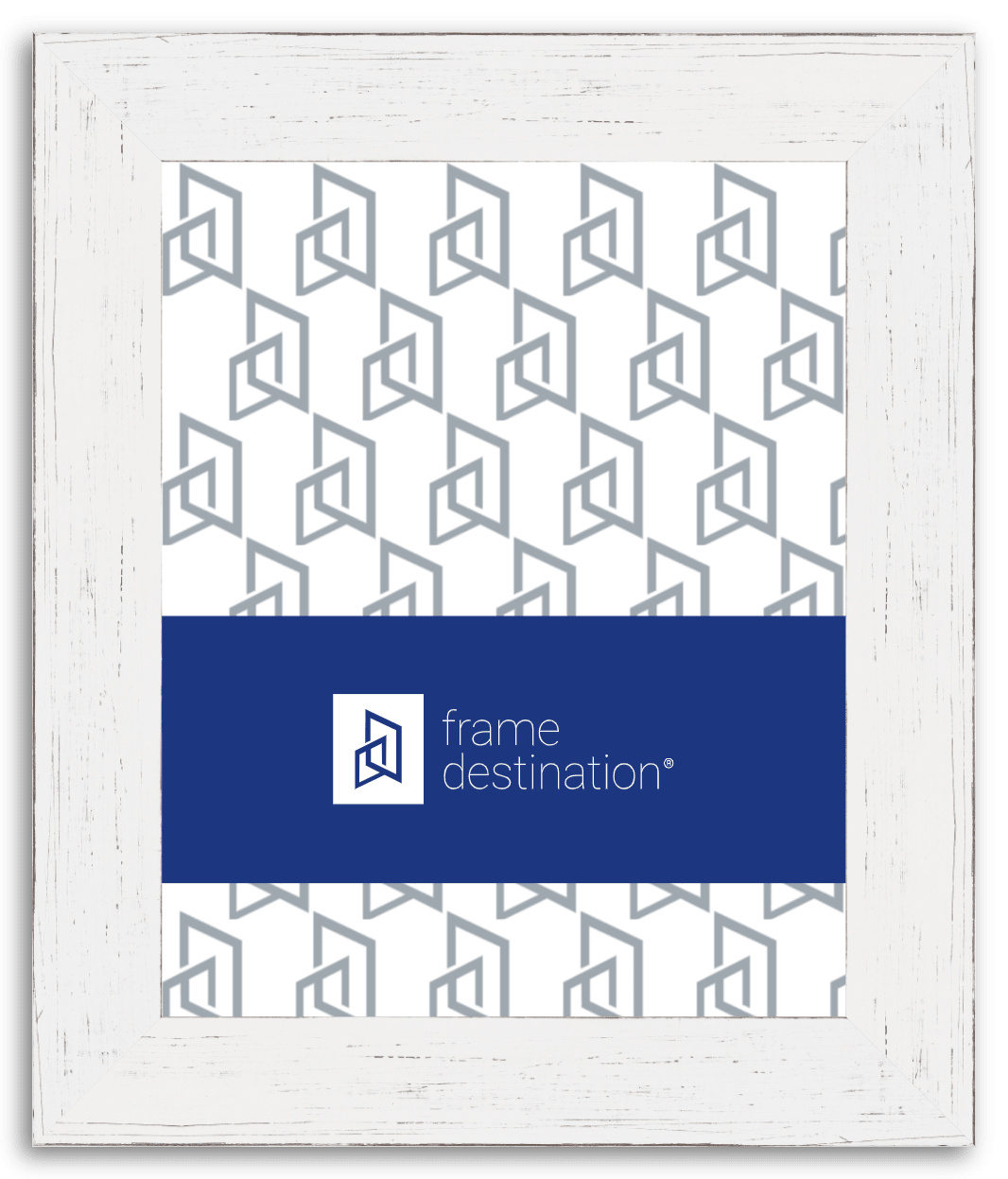 Distressed Marshmallow White Wood Frame P792 | Frame Destination