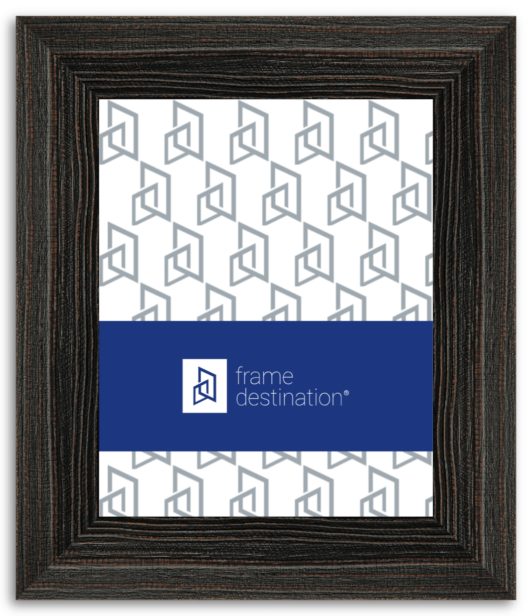 Wood Frame With Barnwood Black Finish P549 | Frame Destination