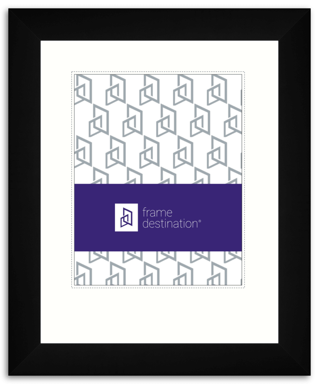 Black Wood Archival Diploma Frame with White Mat - P874 | Frame Destination