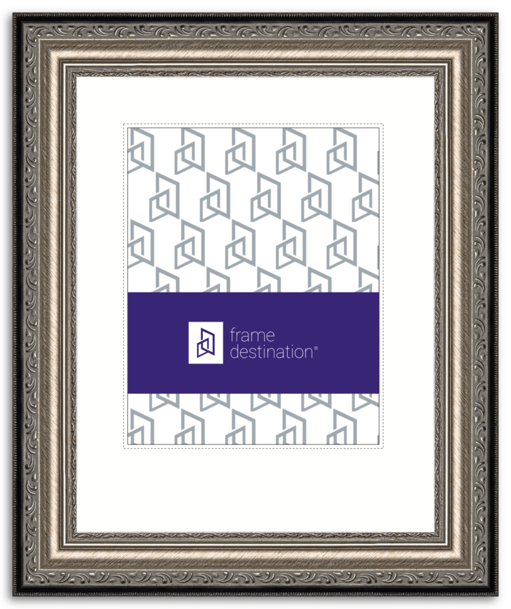 Silver Wood Archival Diploma Frame with Off White Mat - P200 | Frame ...