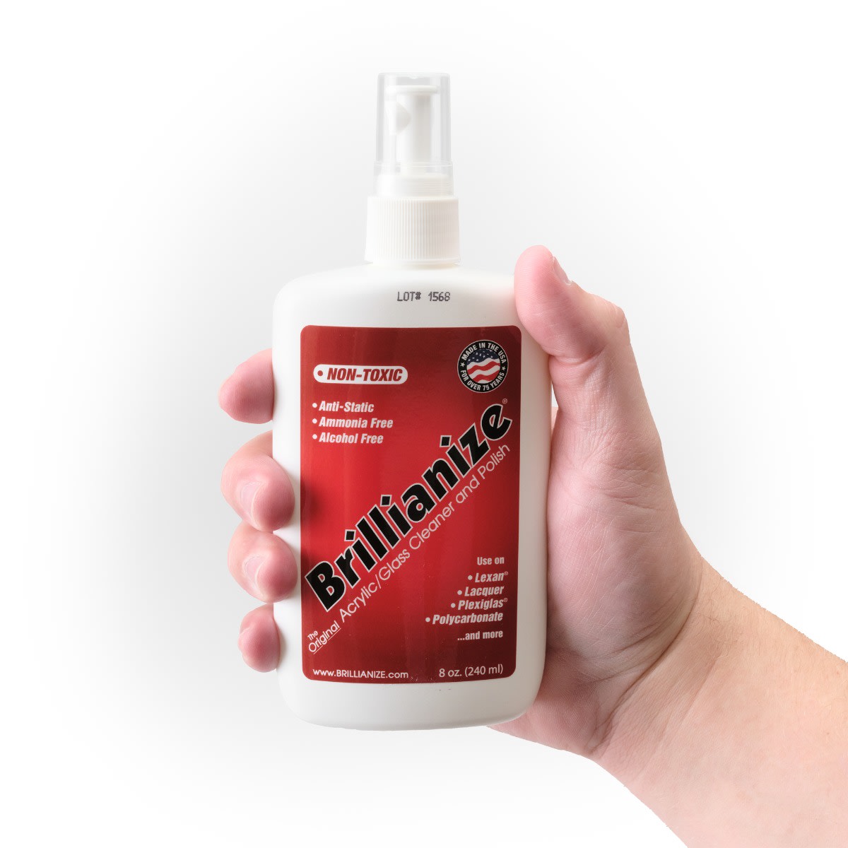 Brillianize Acrylic Cleaner 8 oz