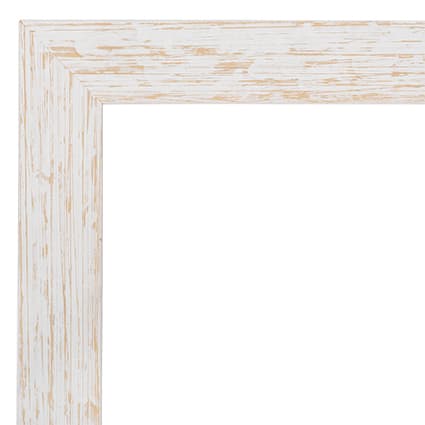 19x30 White Barnwood Picture Frame - with Acrylic Front and Foam Board Backing