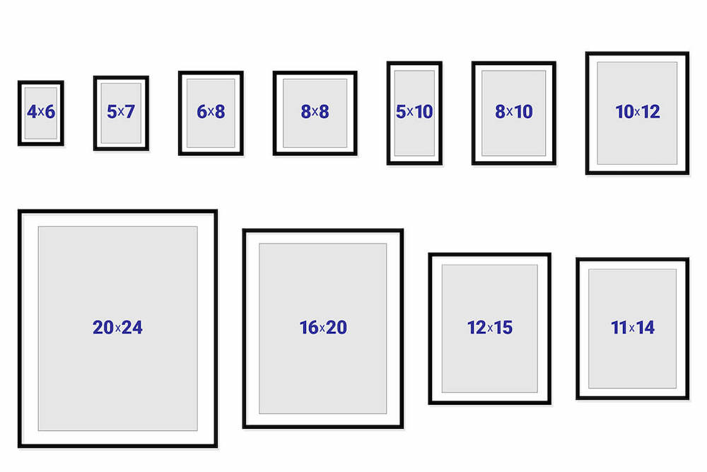 standard poster size frames