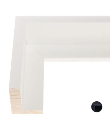 Black or White Canvas Floater Frame F120