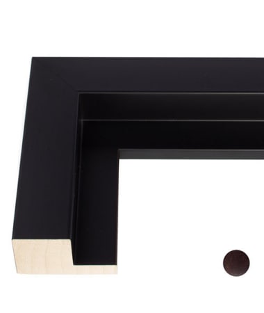 Brown or Satin Black Canvas Floater Frame F357