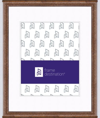 Diploma Frame with Ornate Antique Style and White Mat P721