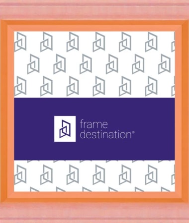 Square Picture Frame in Angled Wood and Bright Colors P435