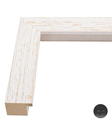 Rustic Wood Picture Frame in White or Black 531