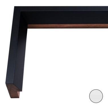 Angular Picture Frame in Black or White Wood 435A