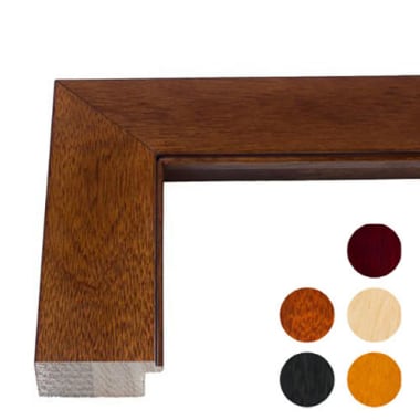 Natural Stained Wood Veneer Frame 506