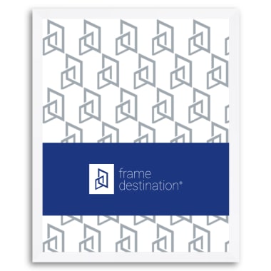 Bright White Picture Frame in Nielsen Metal P117
