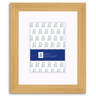 Natural Picture Frame in Classic Stained Wood with Mat P501