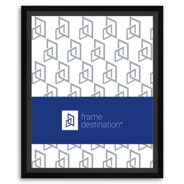 Angular Black Picture Frame Real Wood P435A