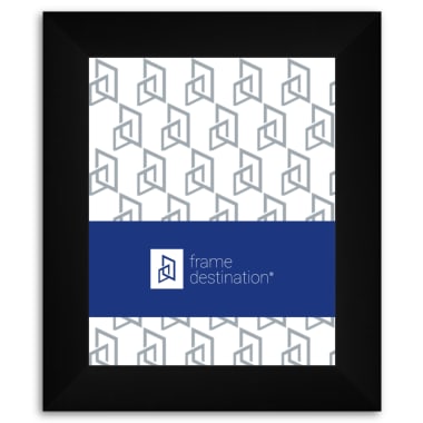 Wide Smooth Black Picture Frame in Wood P874