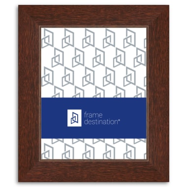 Walnut Picture Frame with Recessed Edge and Real Wood P506B
