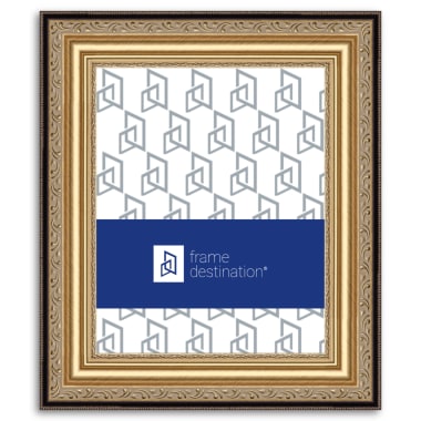 Ornate Picture Frame in Wood with Gold Brushed Finish P200