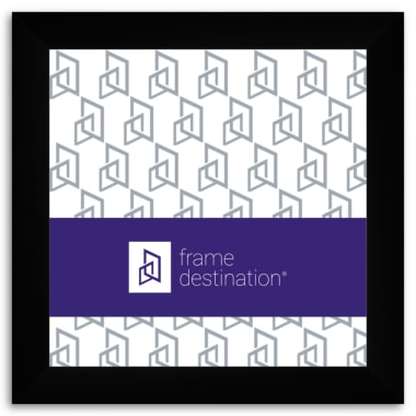 Classic Wide Square Black Wood Frame P852