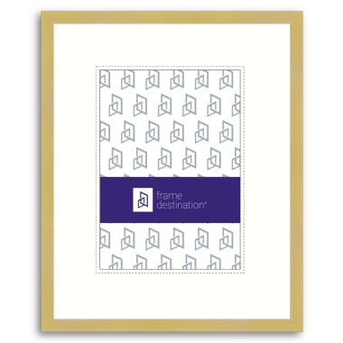 Tall Slim Archival Frosted Gold Metal Frame with UV-Filter P117