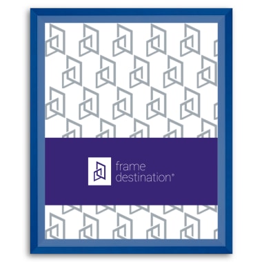 Cerulean Blue Angular Wood Picture Frame P435