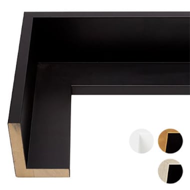 Black Silver or White Canvas Floater Frame F141