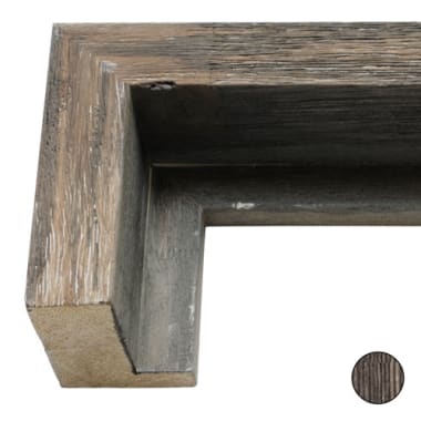 Distressed Barnwood Style Canvas Floater Frame F325