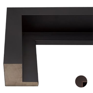 Wide Espresso or Black Canvas Floater Frame F340