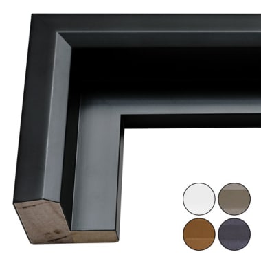 Angled Metallic Finish Wood Canvas Floater Frame F342