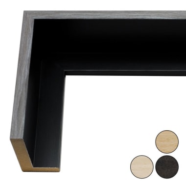 Natural Wood Grain Canvas Floating Frame F536