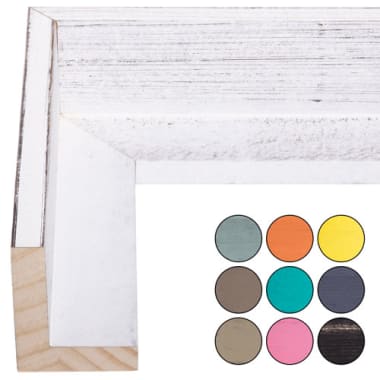 Distressed Wood Canvas Floater Frame in Variety of Colors F797