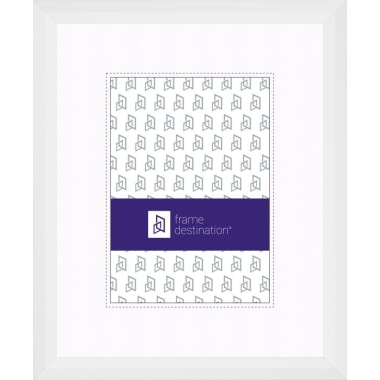 Modern Picture Frame with Steep Angle Profile and Mat P435A