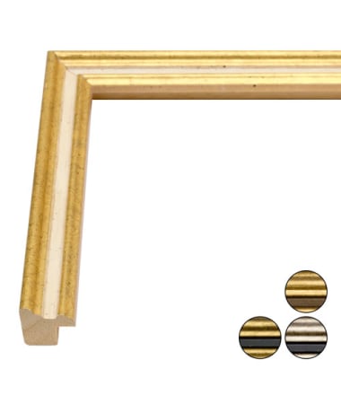 Antiqued Picture Frame Two-Tone Finish 237