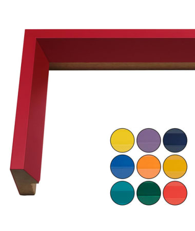 Angular Wood Frame in Primary Colors 435