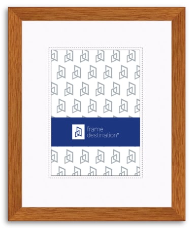 Classic Honey Maple Stain Wood Veneer Frame with Mat P502A