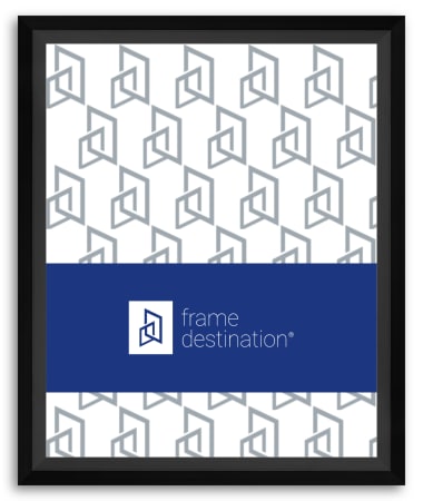 Angular Black Picture Frame Real Wood P435A