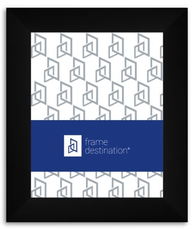 Wide Smooth Black Picture Frame in Wood P874