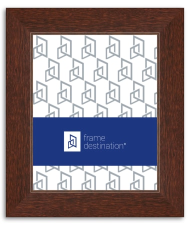 Walnut Picture Frame with Recessed Edge and Real Wood P506B