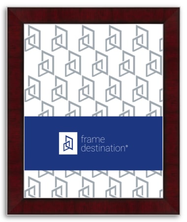 Mahogany with Silver Detail Two-Tone Picture Frame P526