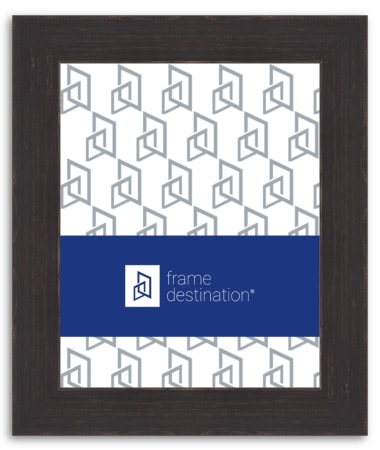 Charcoal Black Picture Frame with Real Wood P792