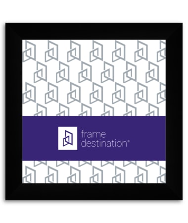 Classic Wide Square Black Wood Frame P852