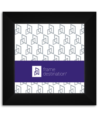 Recessed Edge Square Black Wood Frame P506B