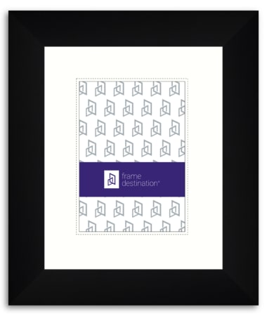 Robust Black Archival Frame with Museum Glass 8Ply Mat P880