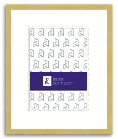 Tall Slim Archival Frosted Gold Metal Frame with UV-Filter P117