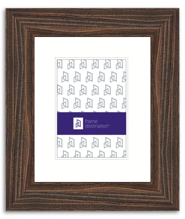 Archival Wood Certificate Frame In Walnut With Off White Mat P549