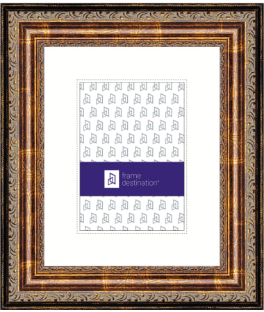 Archival Wedding Frame with UV-glass Rag Mat and Metallic Finish P200