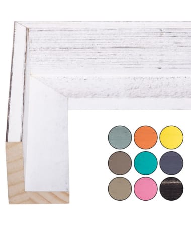 Distressed Wood Canvas Floater Frame in Variety of Colors F797