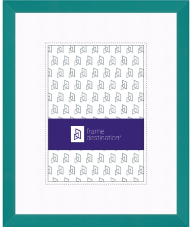 Modern Frame with White Mat – Available in Teal & Violet P235