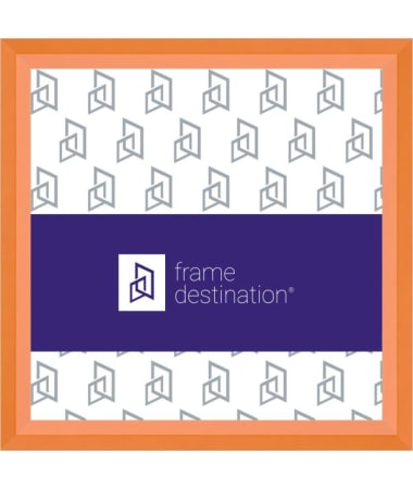Square Picture Frame in Angled Wood and Bright Colors P435